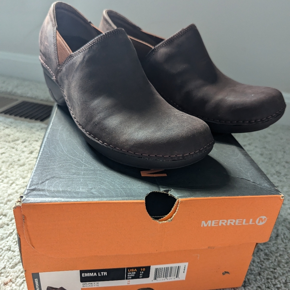 Merrell Brown Clogs Brand New Size 10